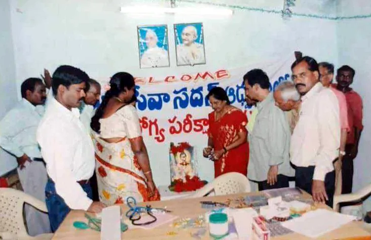 Inauguration of a free health check-up camp